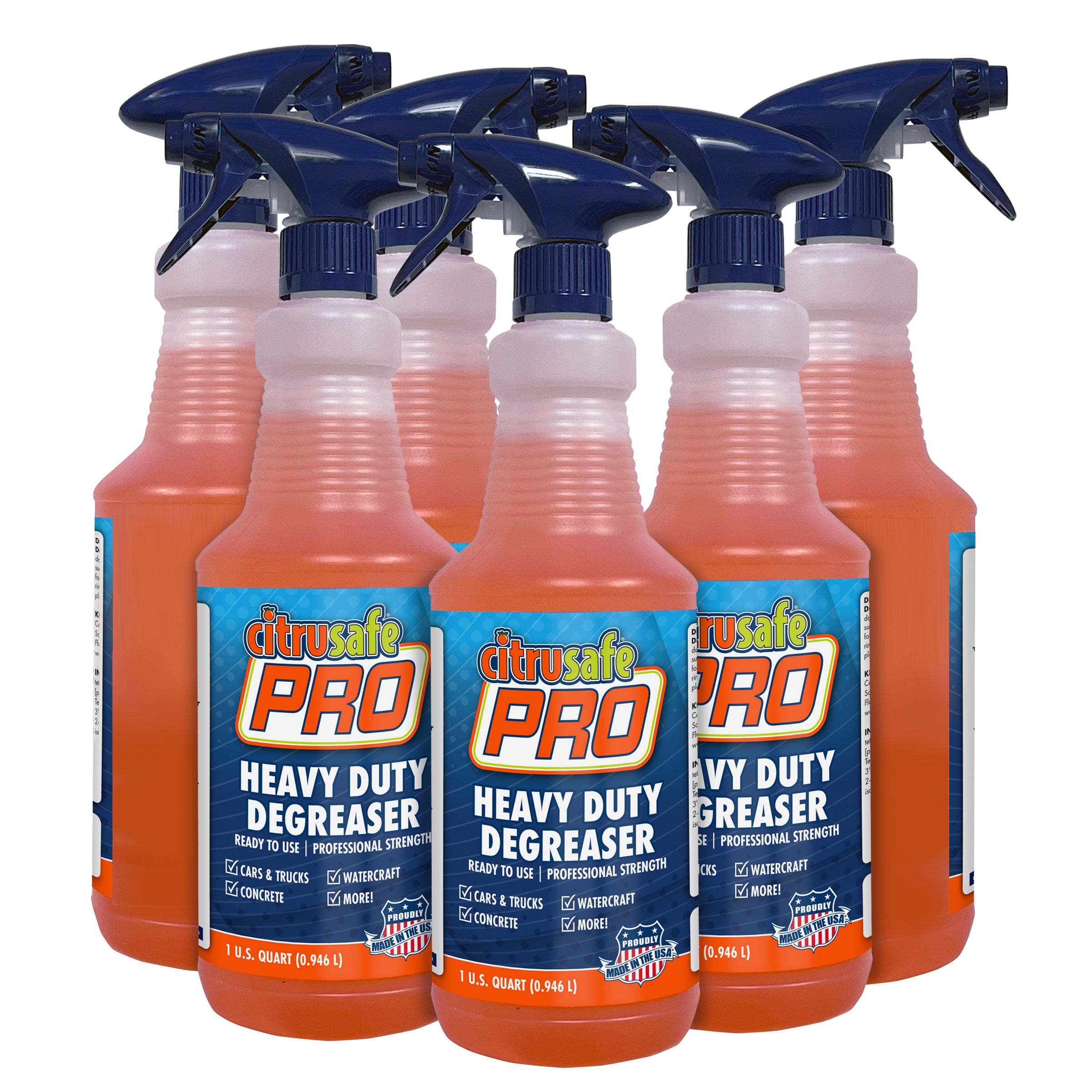 CitruSafe PRO RTU Heavy-Duty Cleaner Degreaser - Quart (6 Pack)