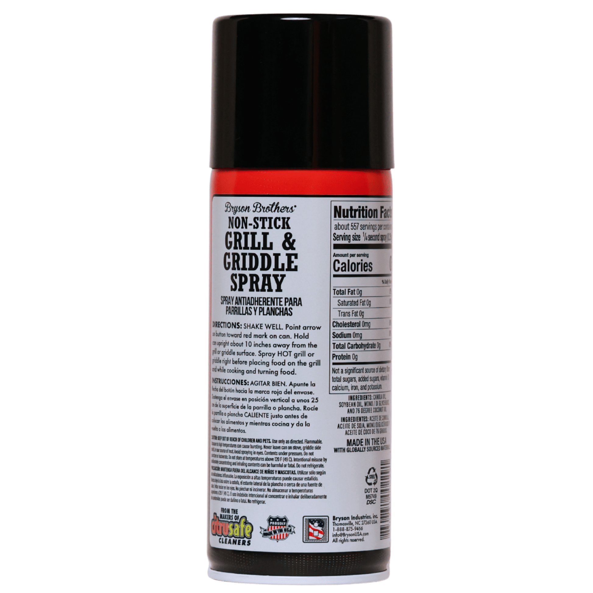 Bryson Brothers Non-Stick Grill & Griddle Spray - 6oz - BrysonShop.com