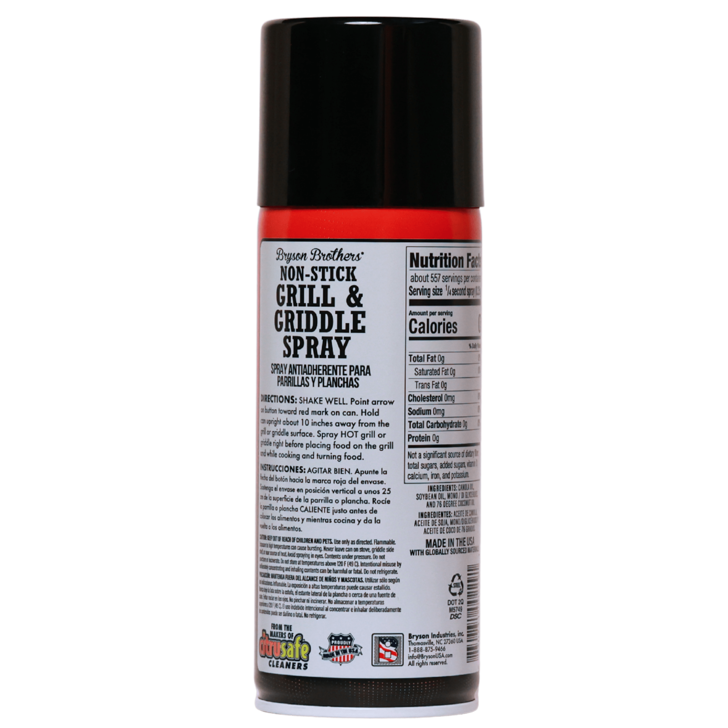 Bryson Brothers Non-Stick Grill & Griddle Spray - 6oz - BrysonShop.com