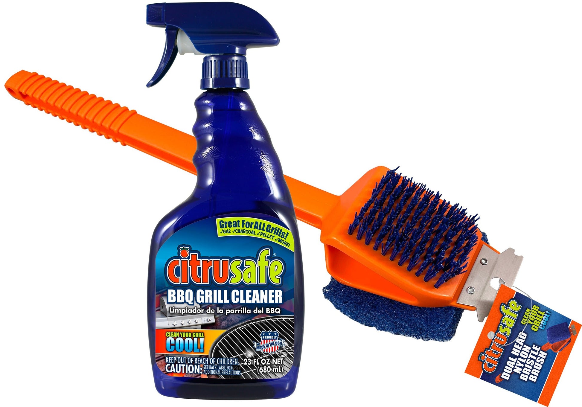 CitruSafe Dual Head Nylon Bristle Brush - BrysonShop.com