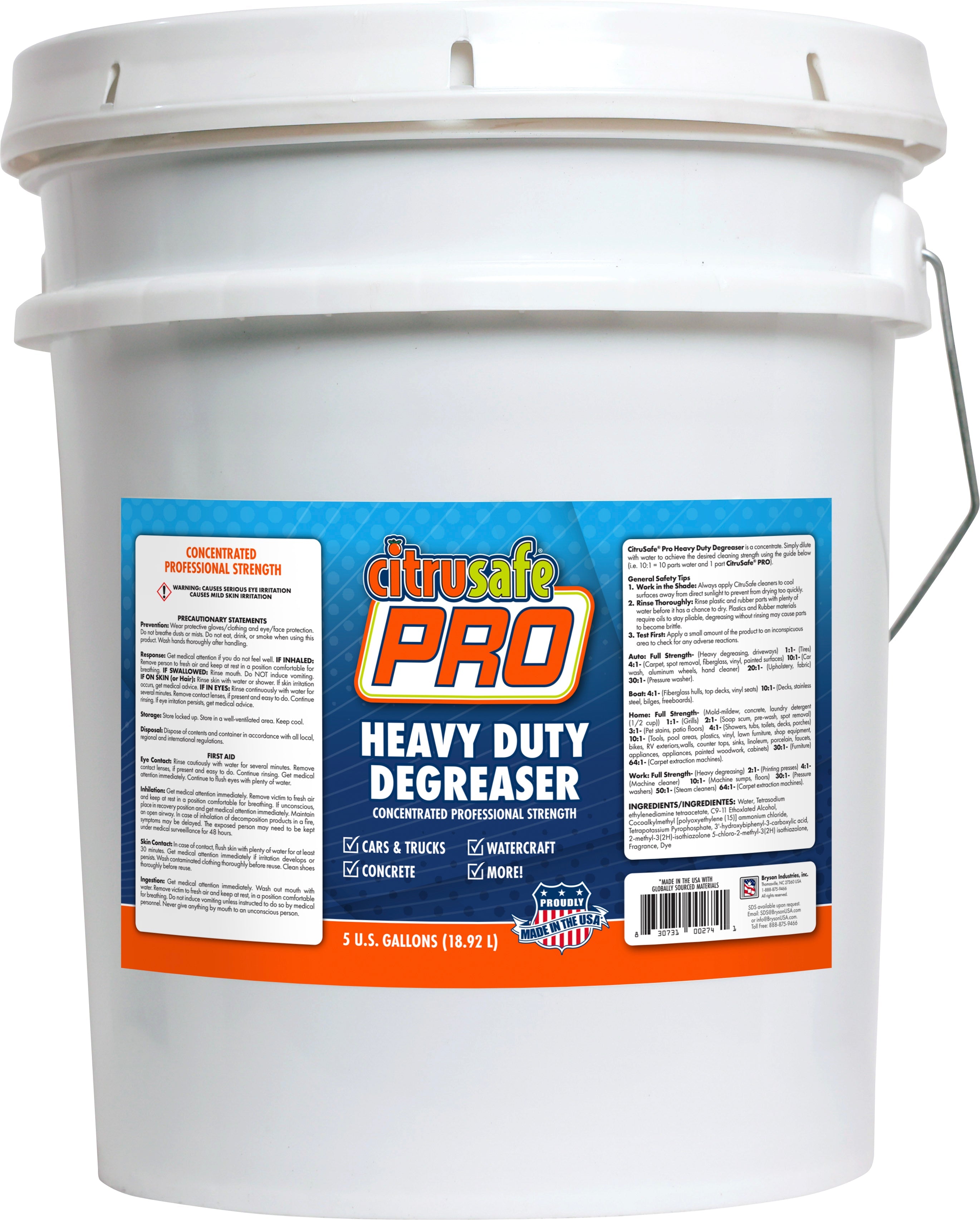 CitruSafe PRO Concentrated Heavy - Duty Cleaner Degreaser - BrysonShop.com