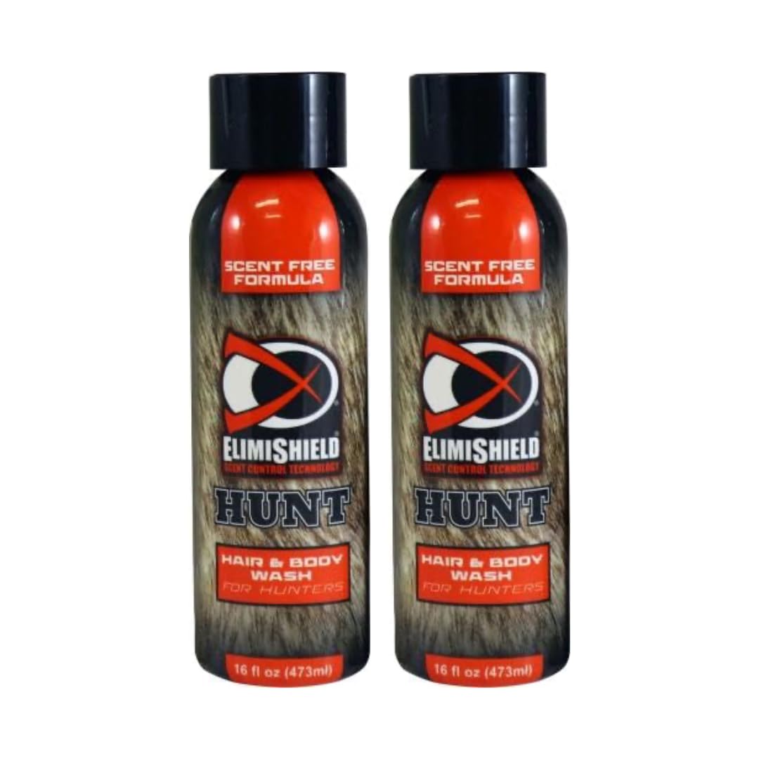 ElimiShield Hunt Hair & Body Wash for Hunters, Odor Eliminator & Scent Killer for Hunting Gear, Formula for All Hair Types – 16oz - BrysonShop.com
